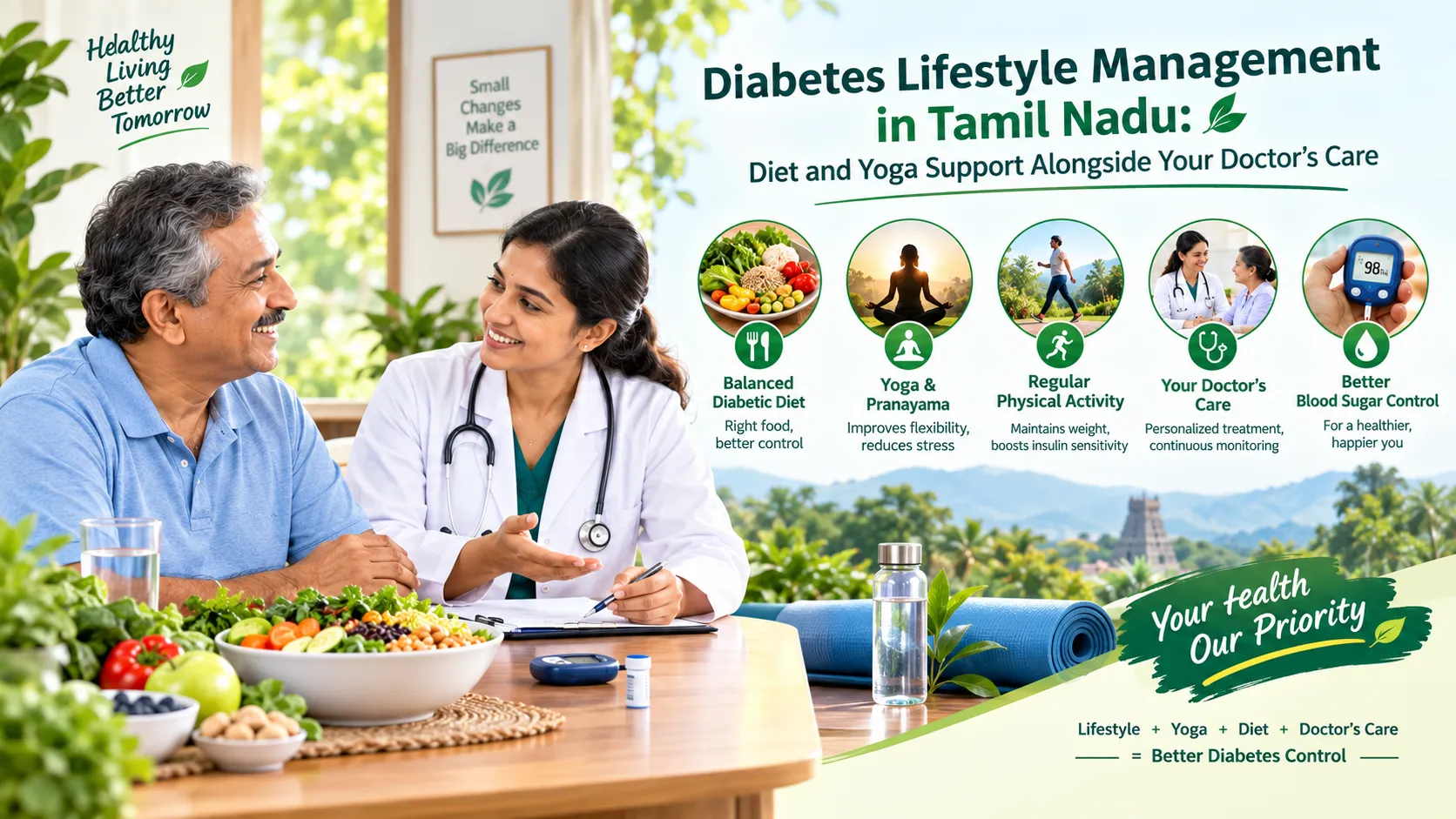  Diet and Yoga Support Alongside Your Doctor’s Care