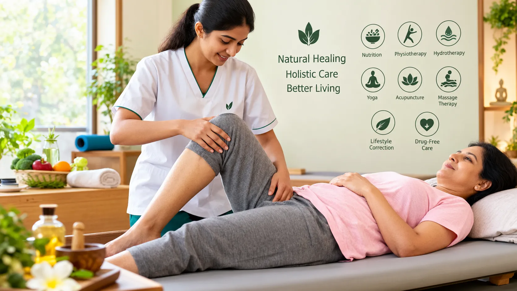 Natural Treatment for Knee Pain Without Surgery in Hosur | Deepak Nature Cure Hospital