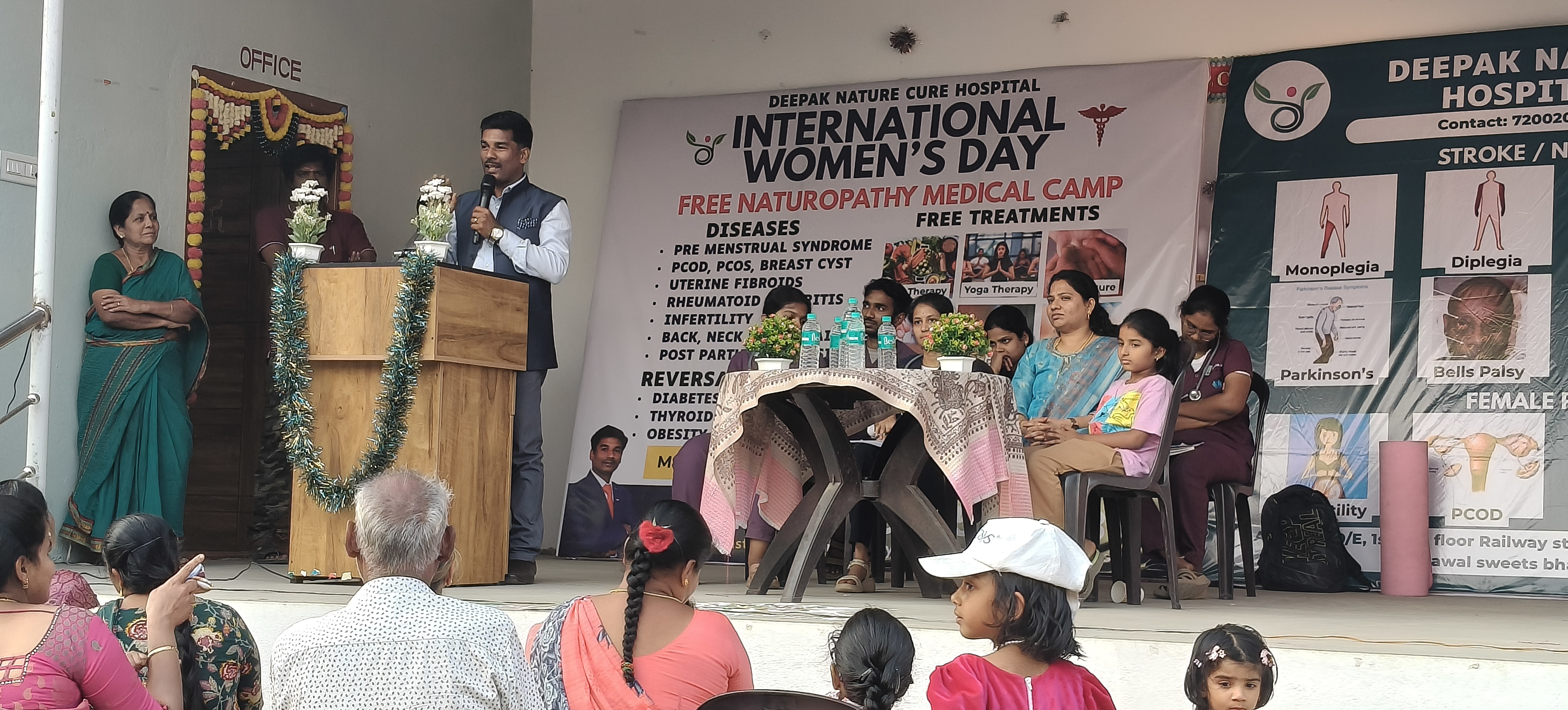 Free naturopathy camp in hosur marks women s day