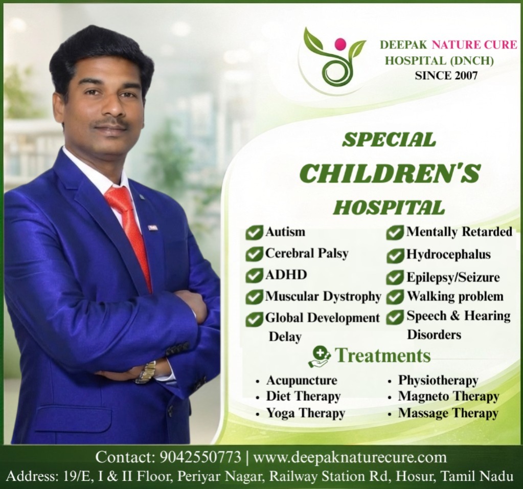Best Natural Treatment for Special Children in Hosur | Deepak Nature Cure Hospital